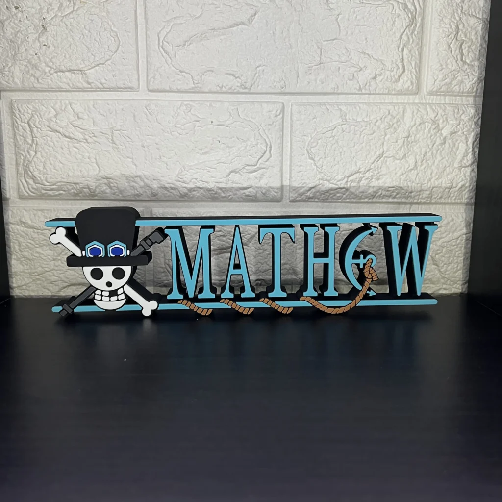 Letrero personalizado de ONE PIECE (SABO)