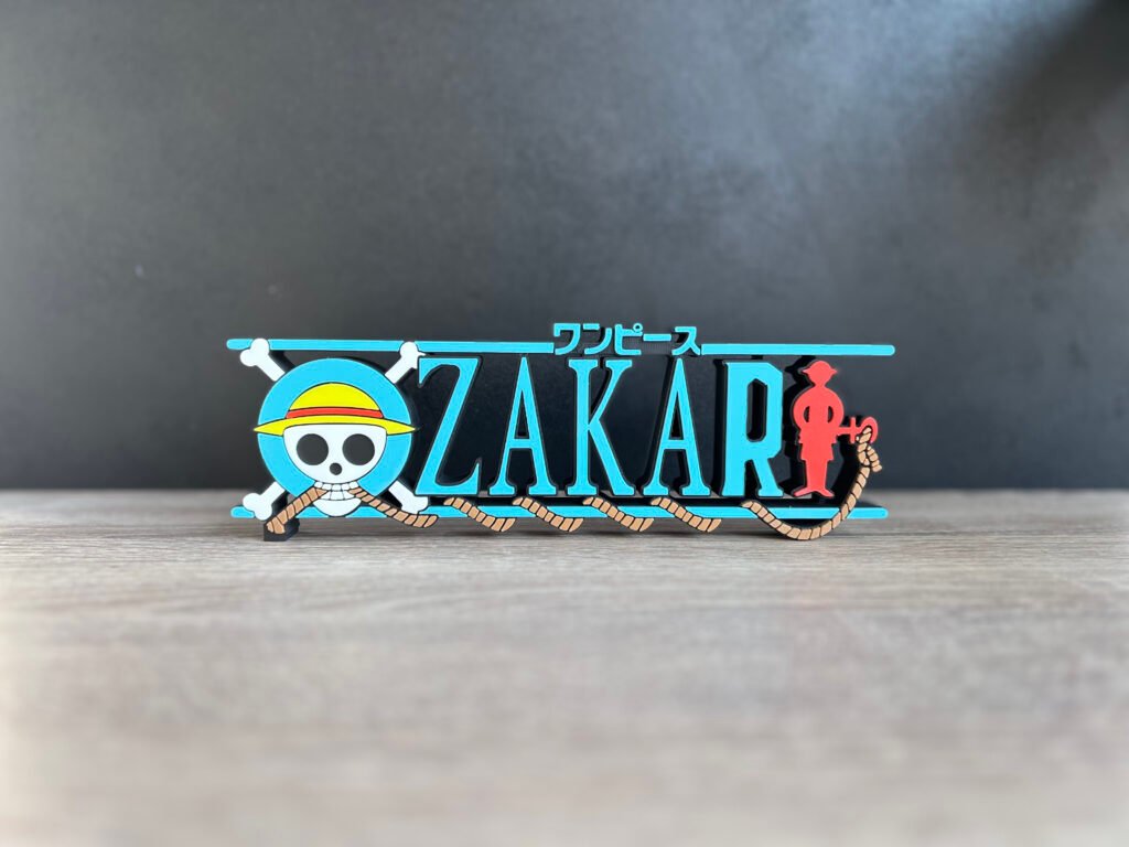 Letrero personalizado de ONE PIECE (Luffy)
