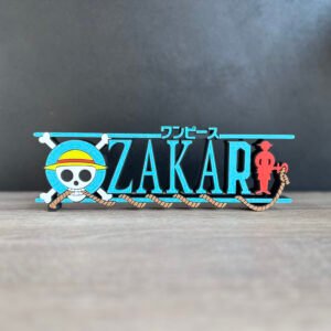 Letrero personalizado de ONE PIECE (Luffy)