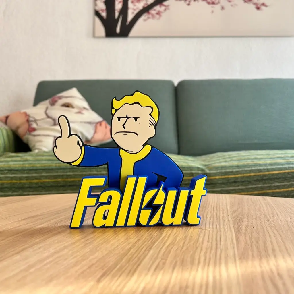Letrero personalizado de Fallout (VaultBoy middle finger)