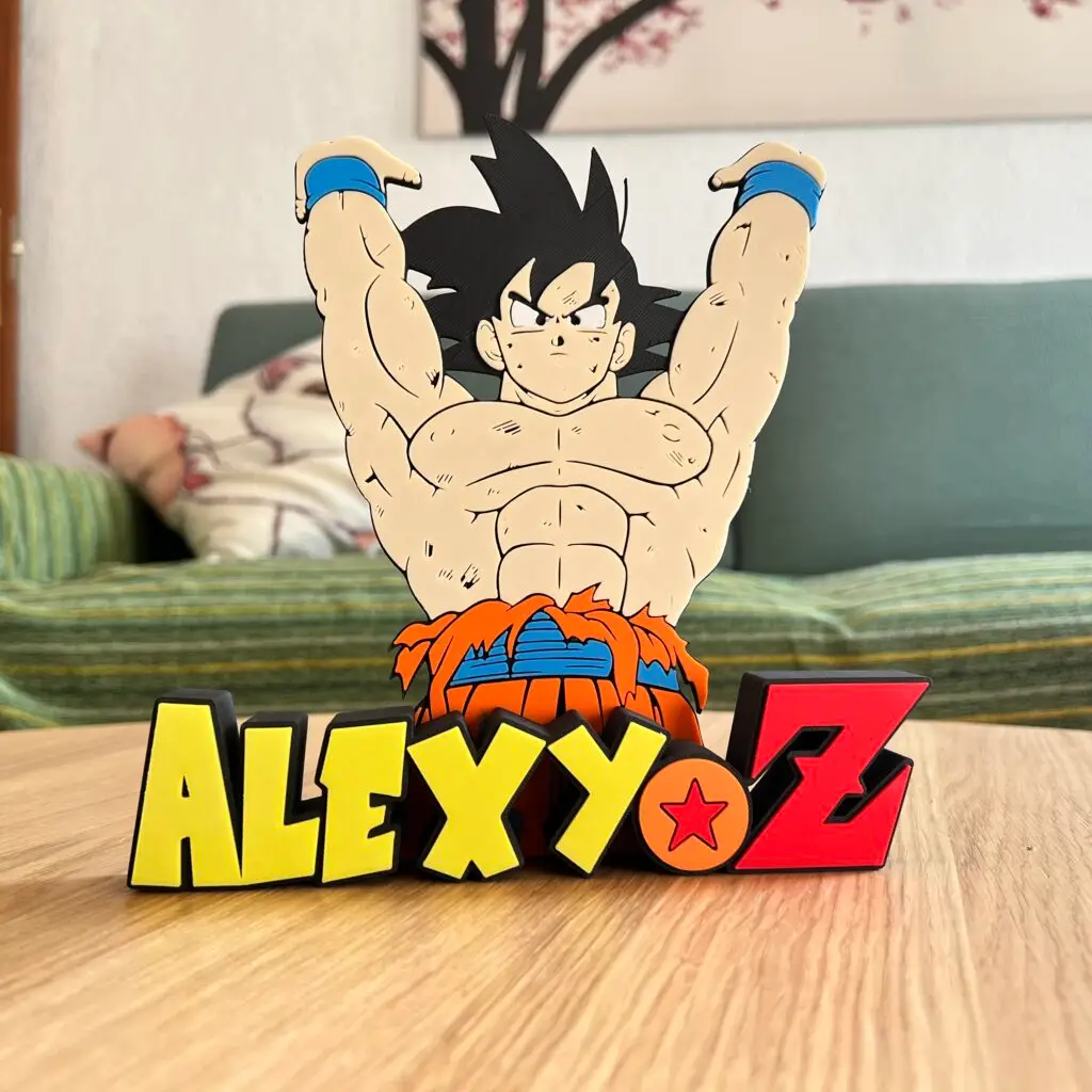 Letrero personalizado de Dragon Ball Z (Goku)