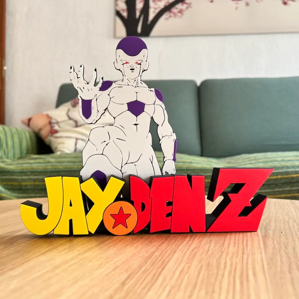 Letrero personalizado de Dragon Ball Z (Freezer)