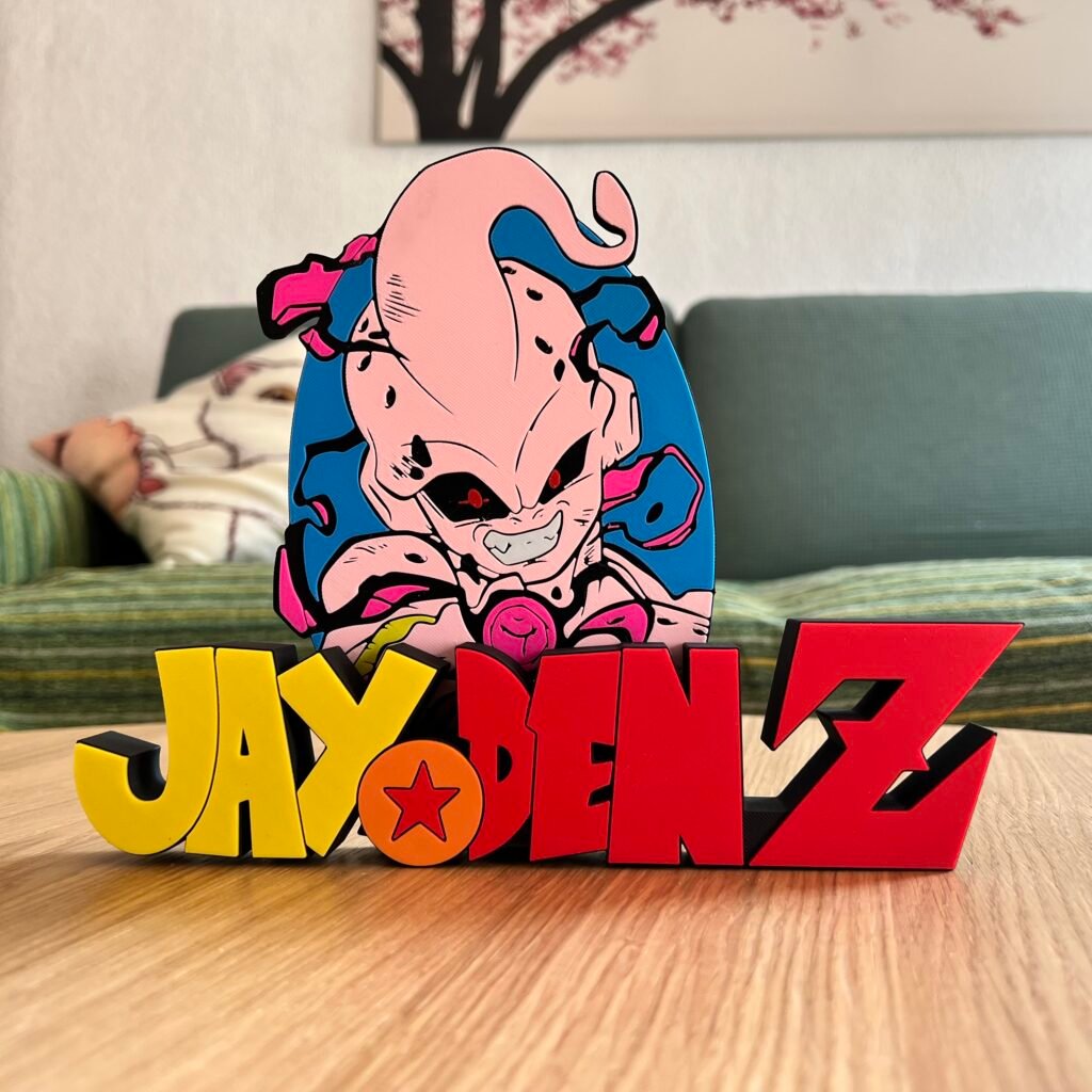 Letrero personalizado de Dragon Ball Z (Majin Buu)