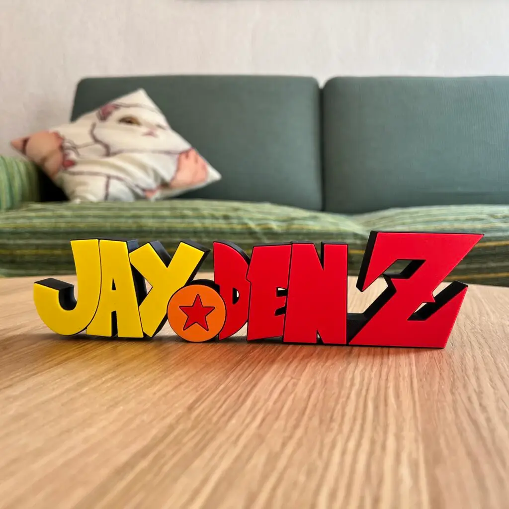 Letrero personalizado de Dragon Ball Z