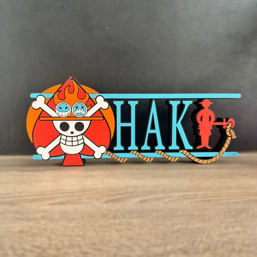 Letrero personalizado de ONE PIECE (ACE)
