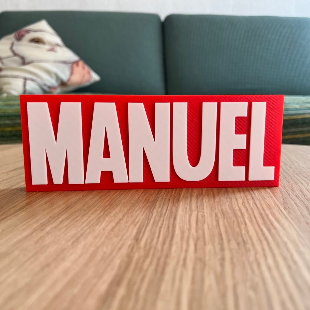 Letrero Marvel personalizado