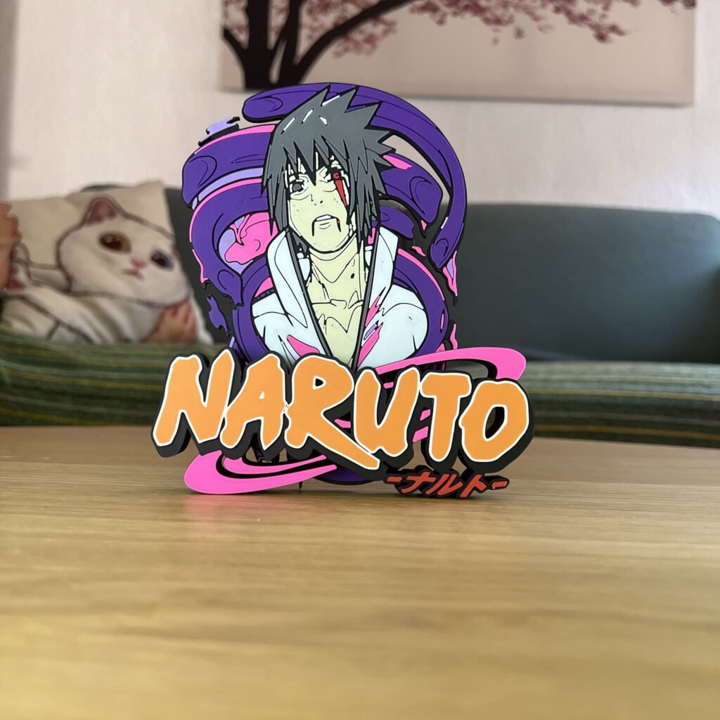 Letrero Naruto Sasuke