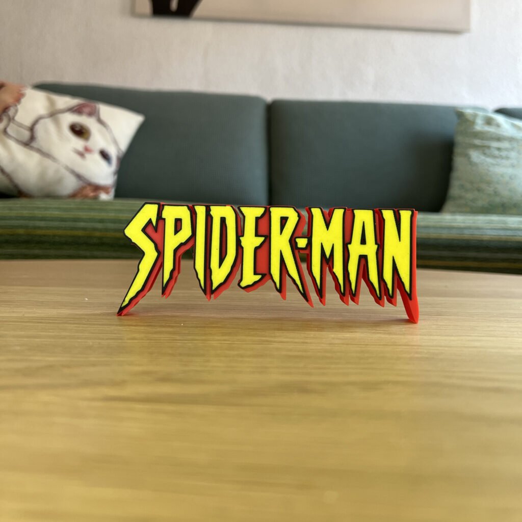 Letrero Spider-Man